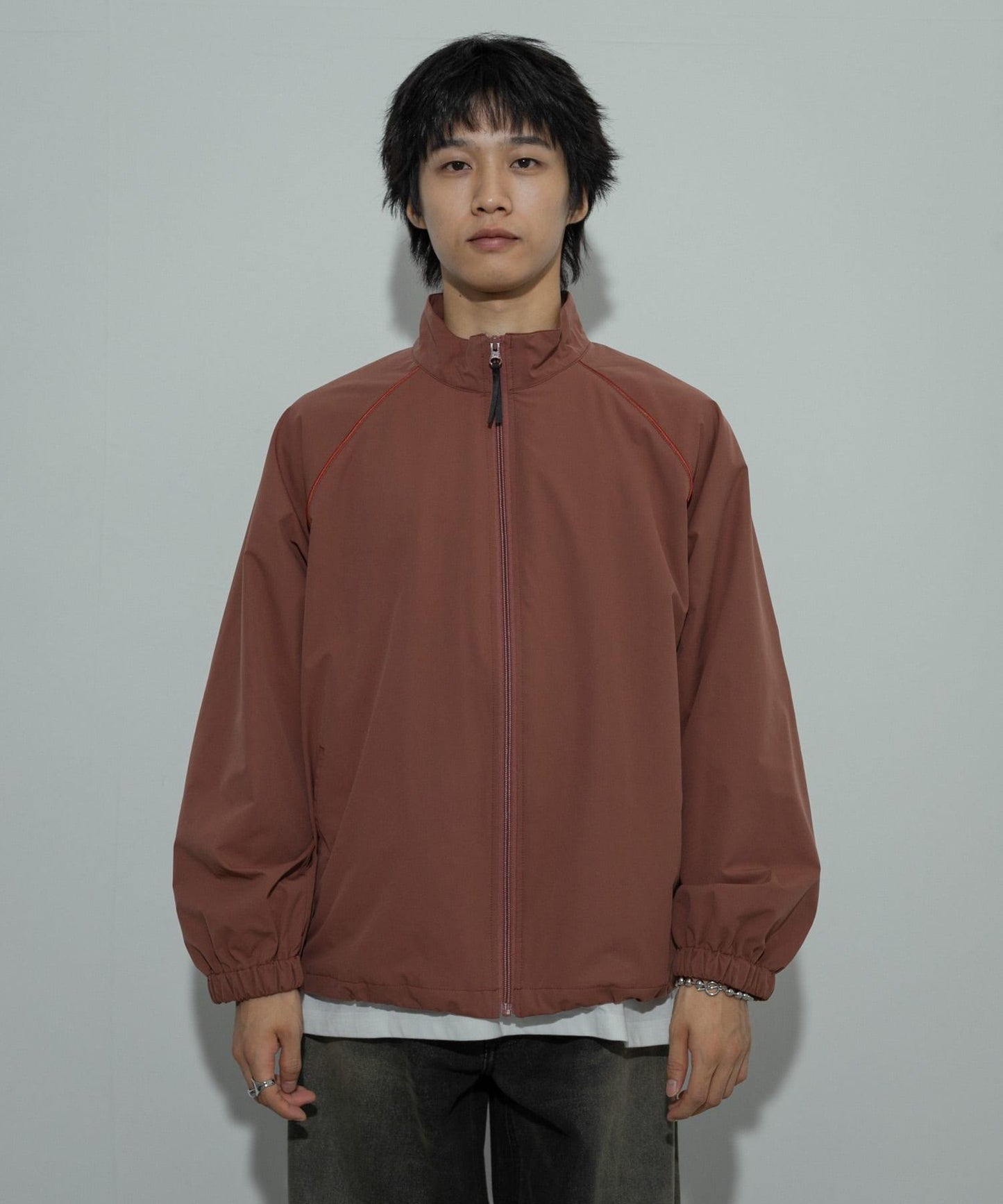 可搭配套裝管道裝飾立領夾克