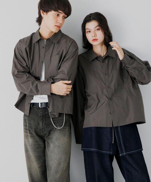 中性款多色寬鬆襯衫