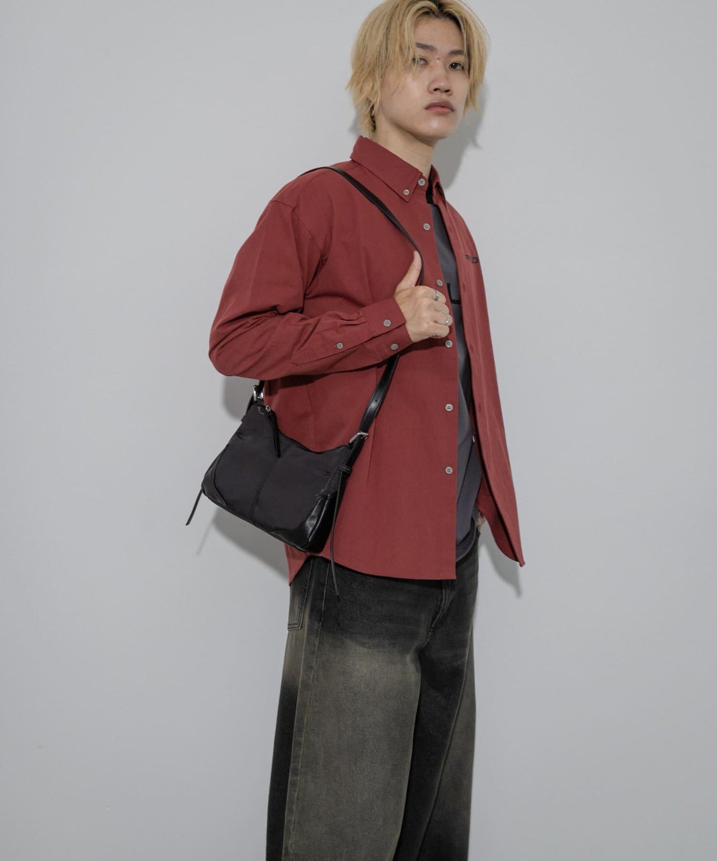 HONDA紐扣式長袖襯衫