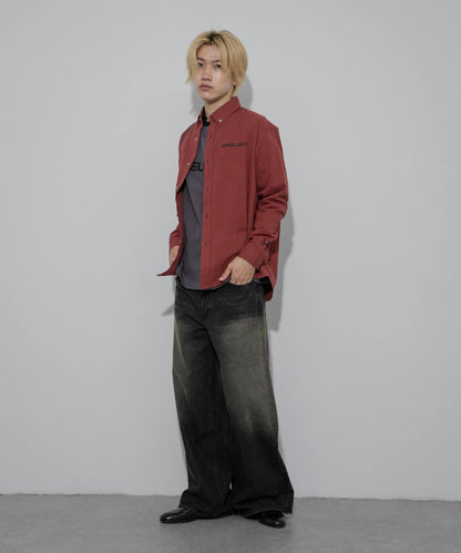 HONDA紐扣式長袖襯衫