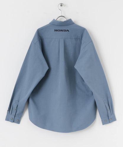 HONDA紐扣式長袖襯衫