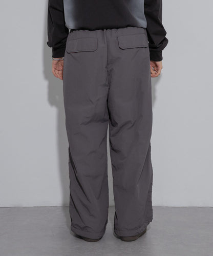 雙色拼接雙膝長褲