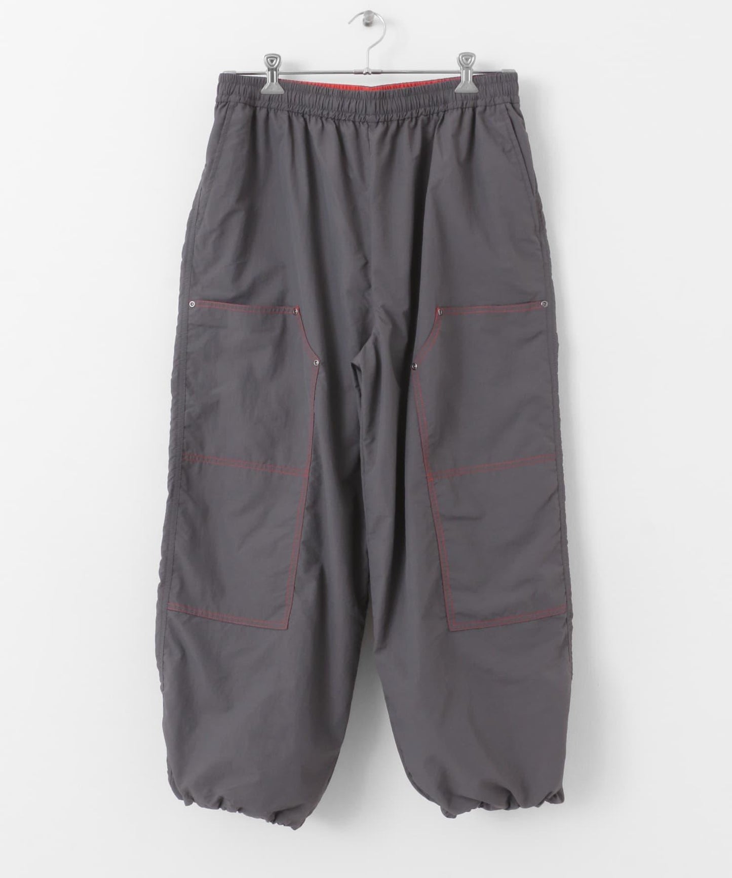 雙色拼接雙膝長褲