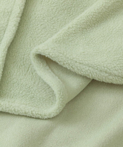 抓絨翻蓋寬鬆襯衫