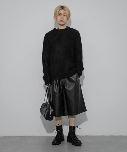 毛邊圓領針織衫