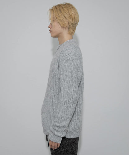 毛邊圓領針織衫