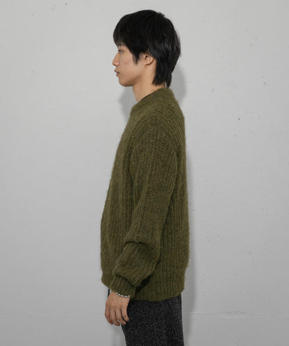 毛邊圓領針織衫