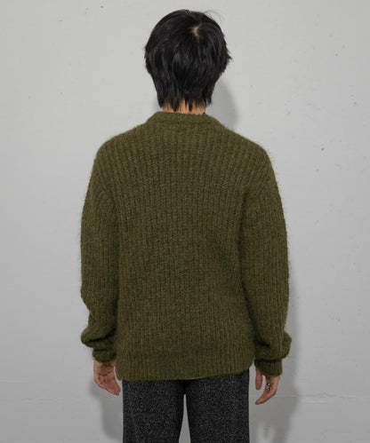 毛邊圓領針織衫