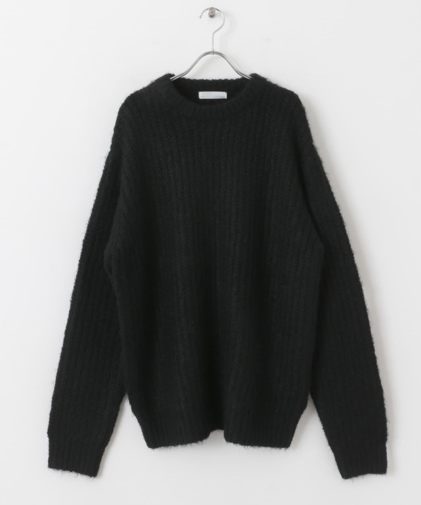 毛邊圓領針織衫