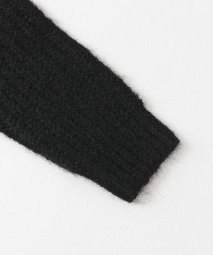 毛邊圓領針織衫