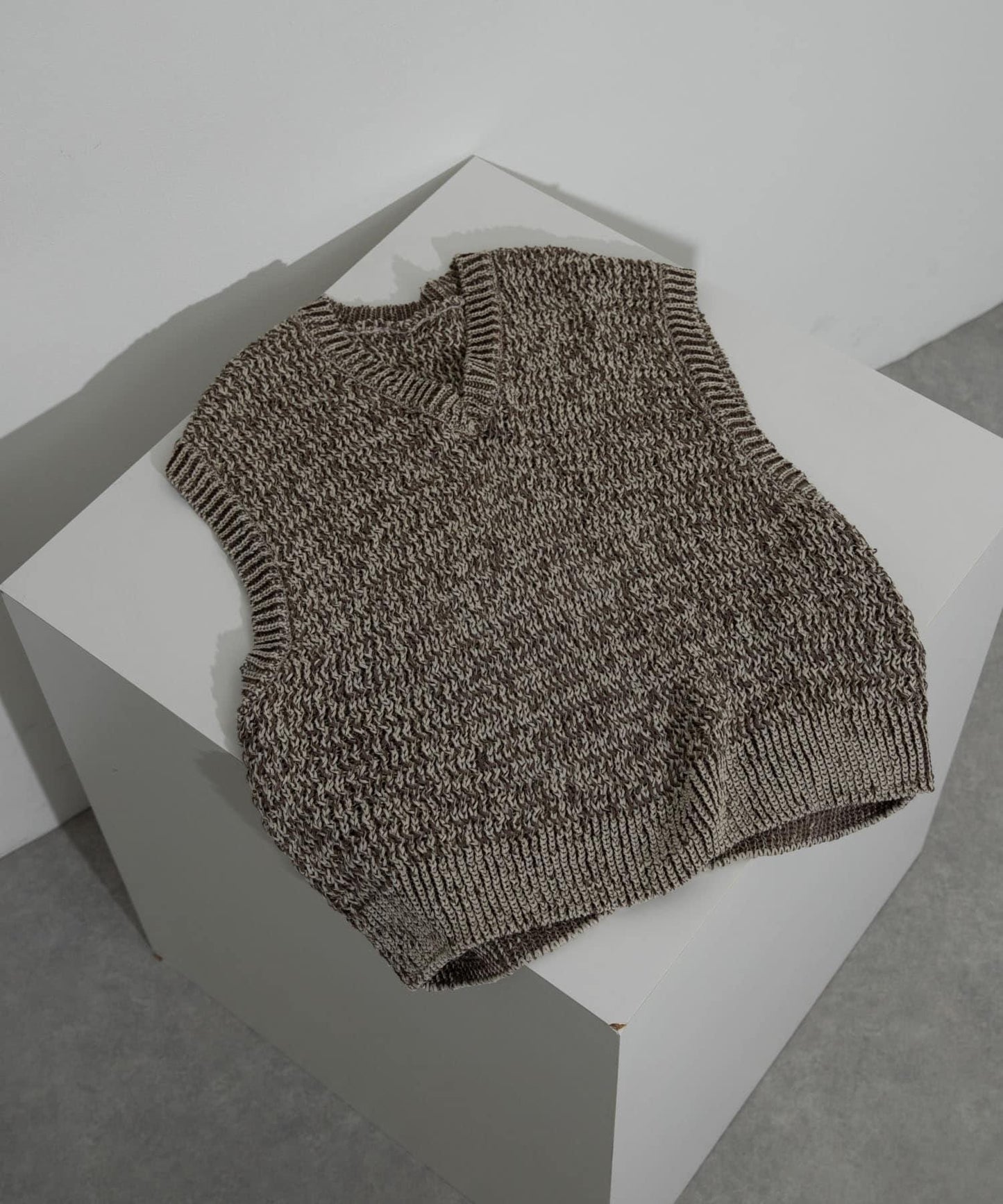 混紡紗線針織背心