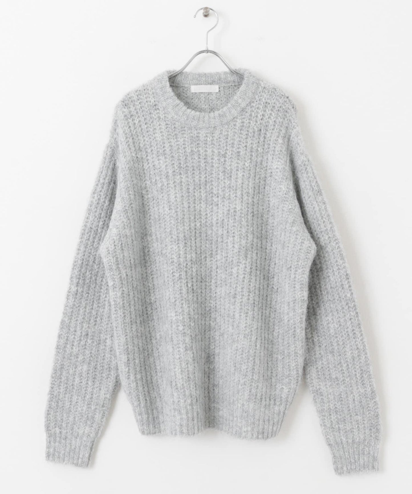 毛邊圓領針織衫