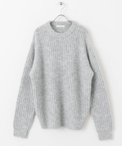 毛邊圓領針織衫