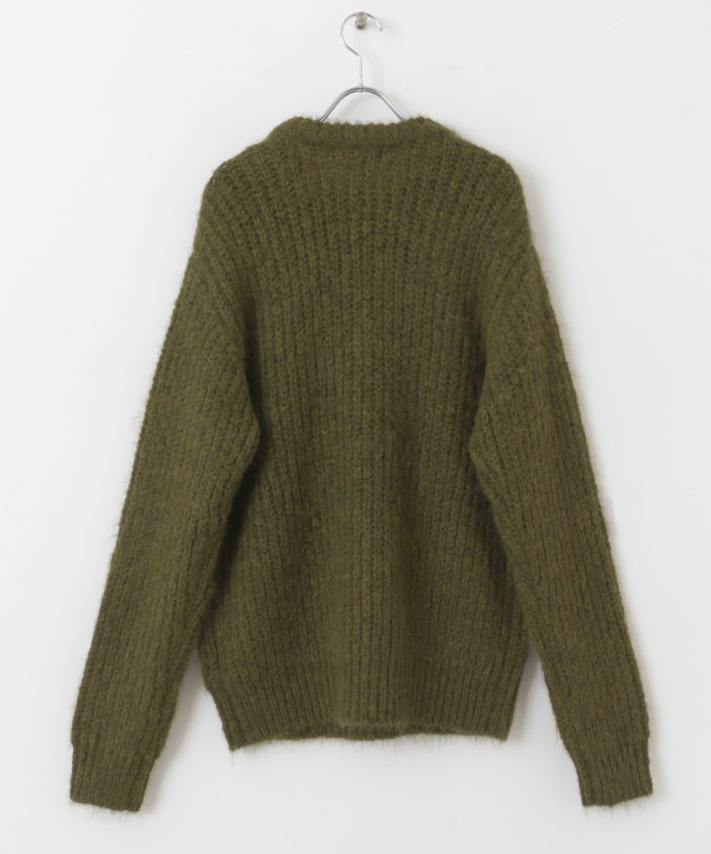 毛邊圓領針織衫