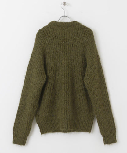 毛邊圓領針織衫