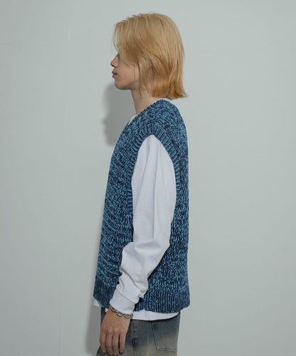 混紡紗線針織背心