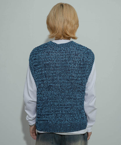 混紡紗線針織背心