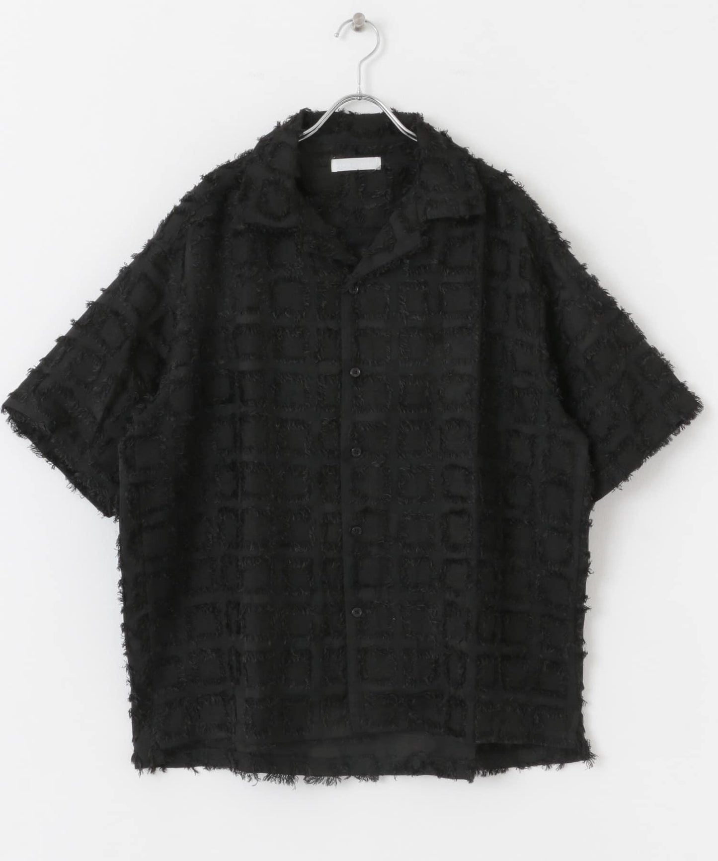 流蘇開領襯衫（五分袖）