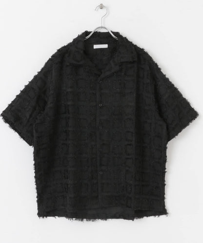 流蘇開領襯衫（五分袖）