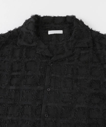 流蘇開領襯衫（五分袖）