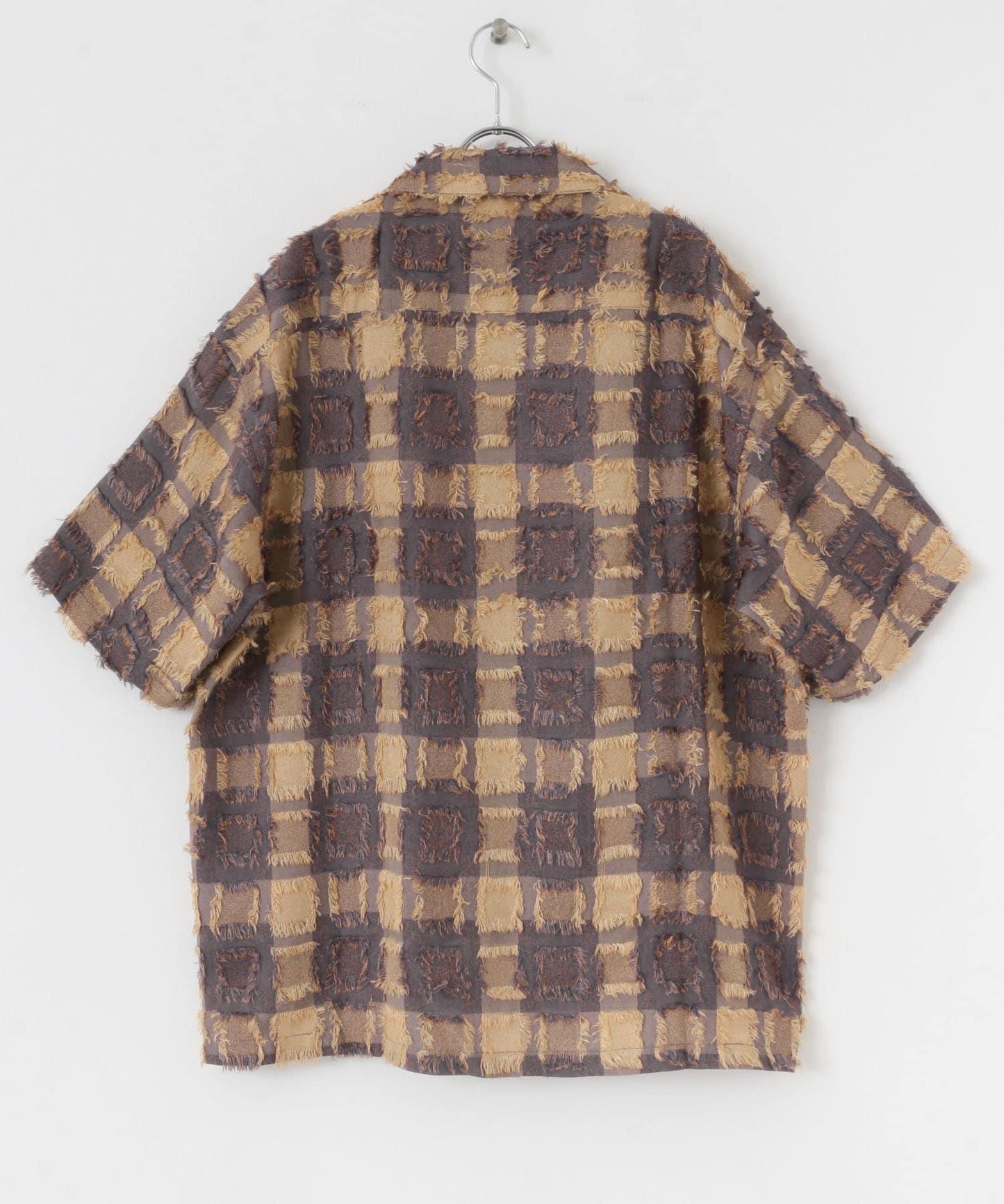 流蘇開領襯衫（五分袖）