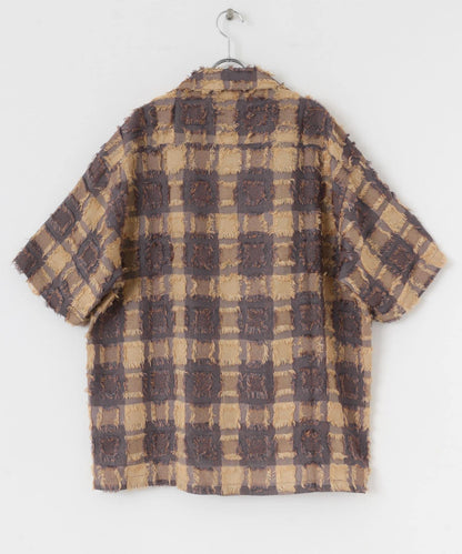 流蘇開領襯衫（五分袖）