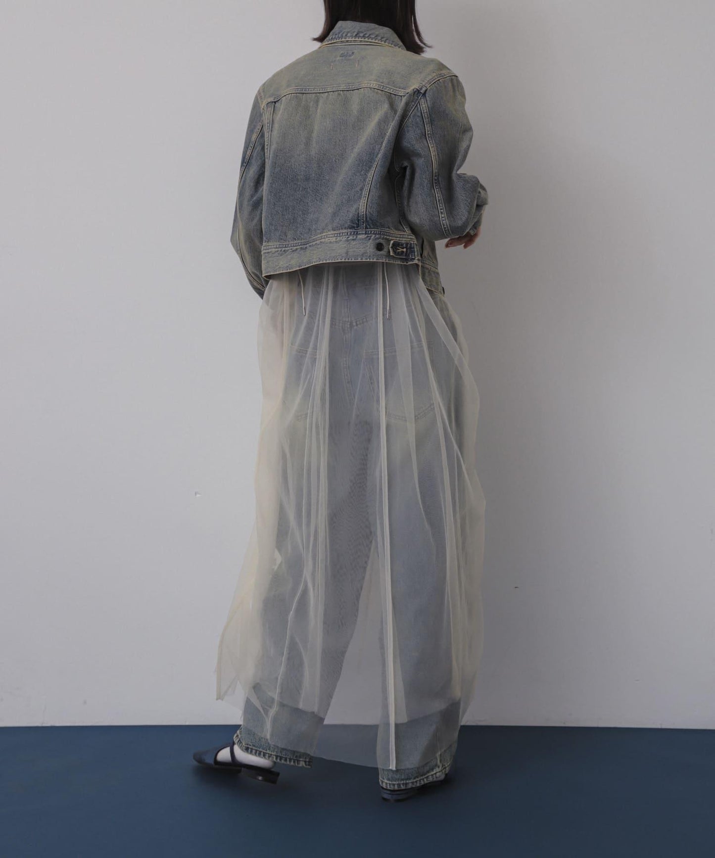 網紗疊層吊帶連衣裙