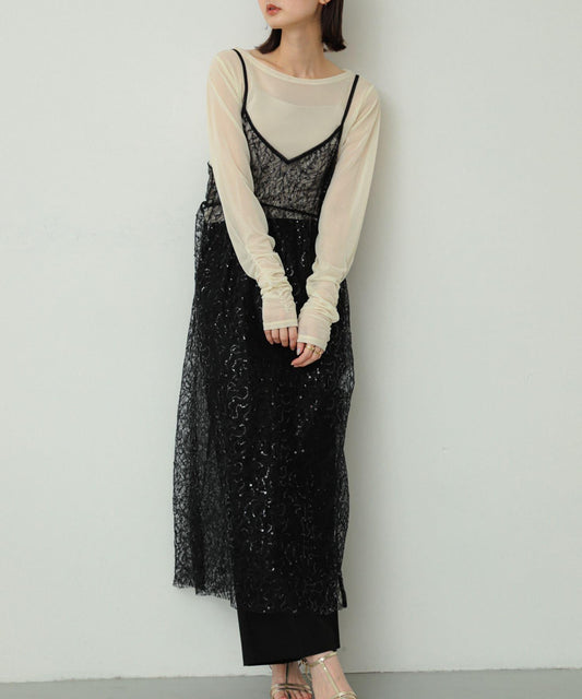 亮片吊帶連衣裙