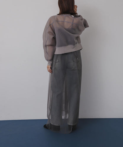 網紗疊層吊帶連衣裙