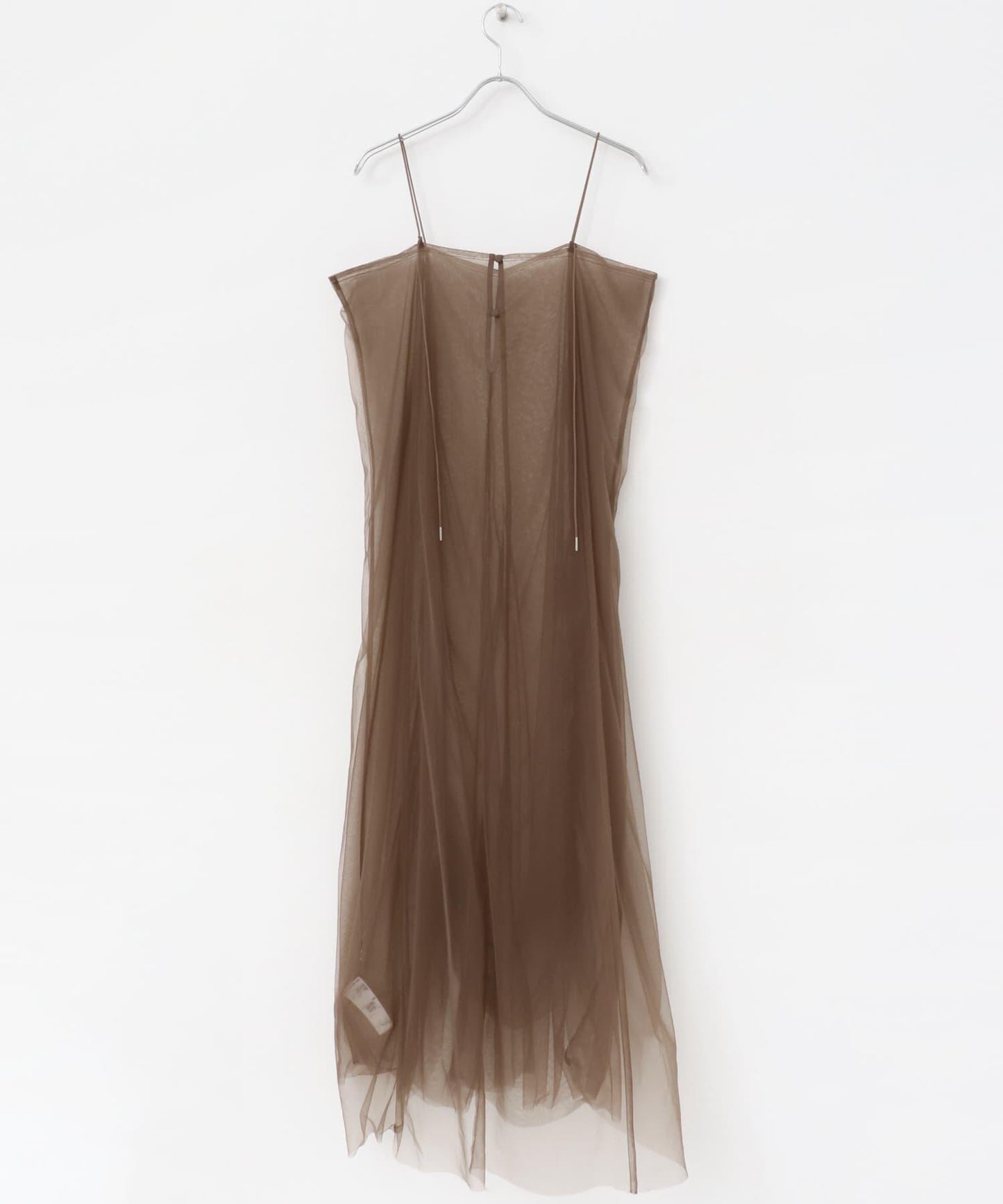 網紗疊層吊帶連衣裙