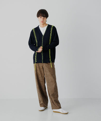 中性款毛毯縫線開衫