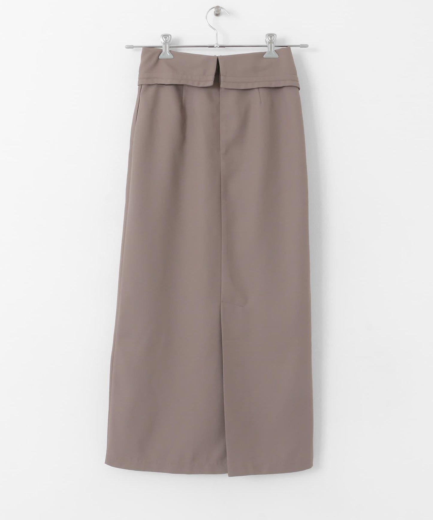 不對稱翻邊鉛筆裙