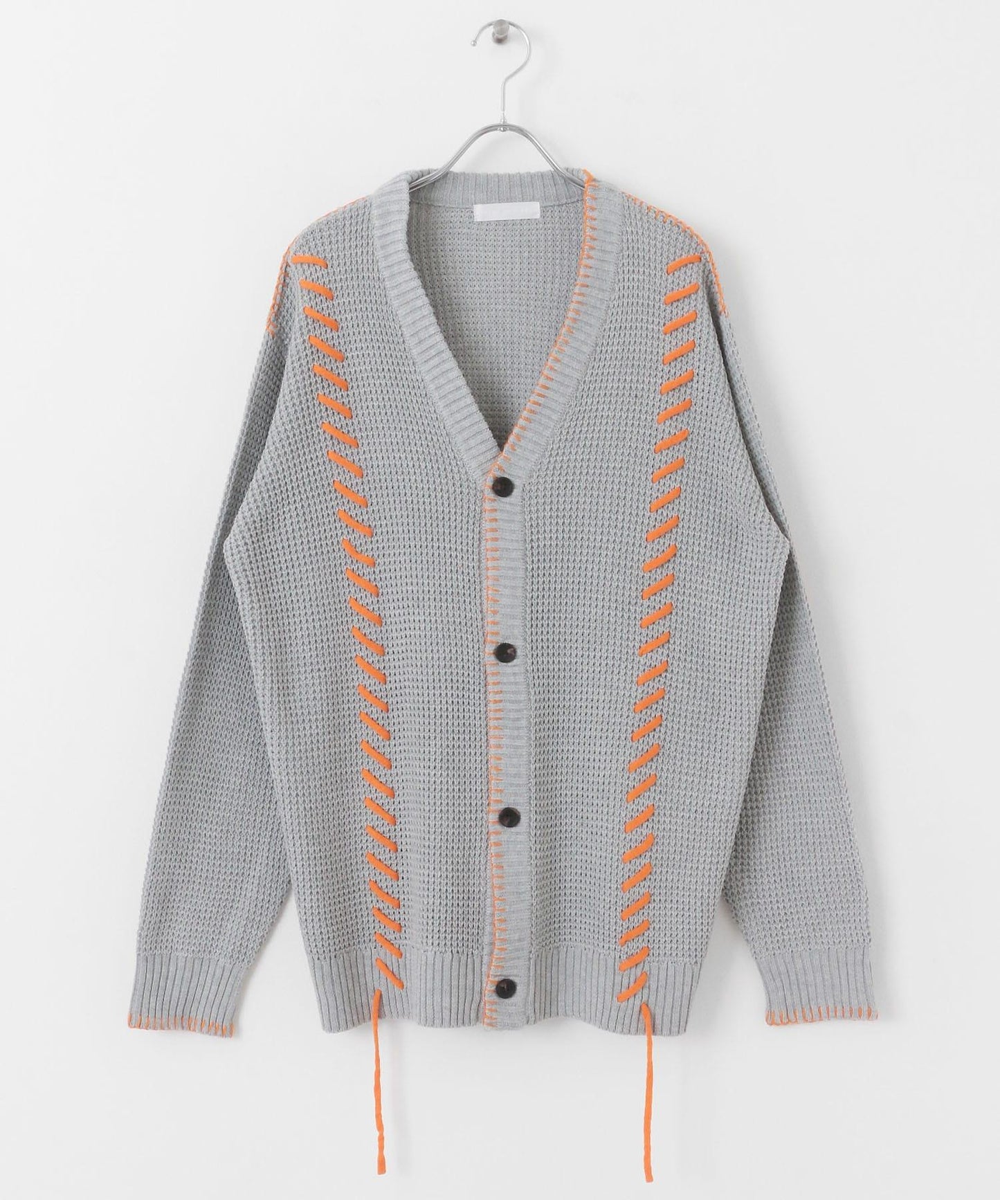 中性款毛毯縫線開衫