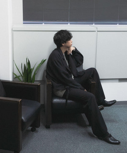 『わたべ×SOP』『套裝可搭配』粗花呢雙排扣短款西裝夾克