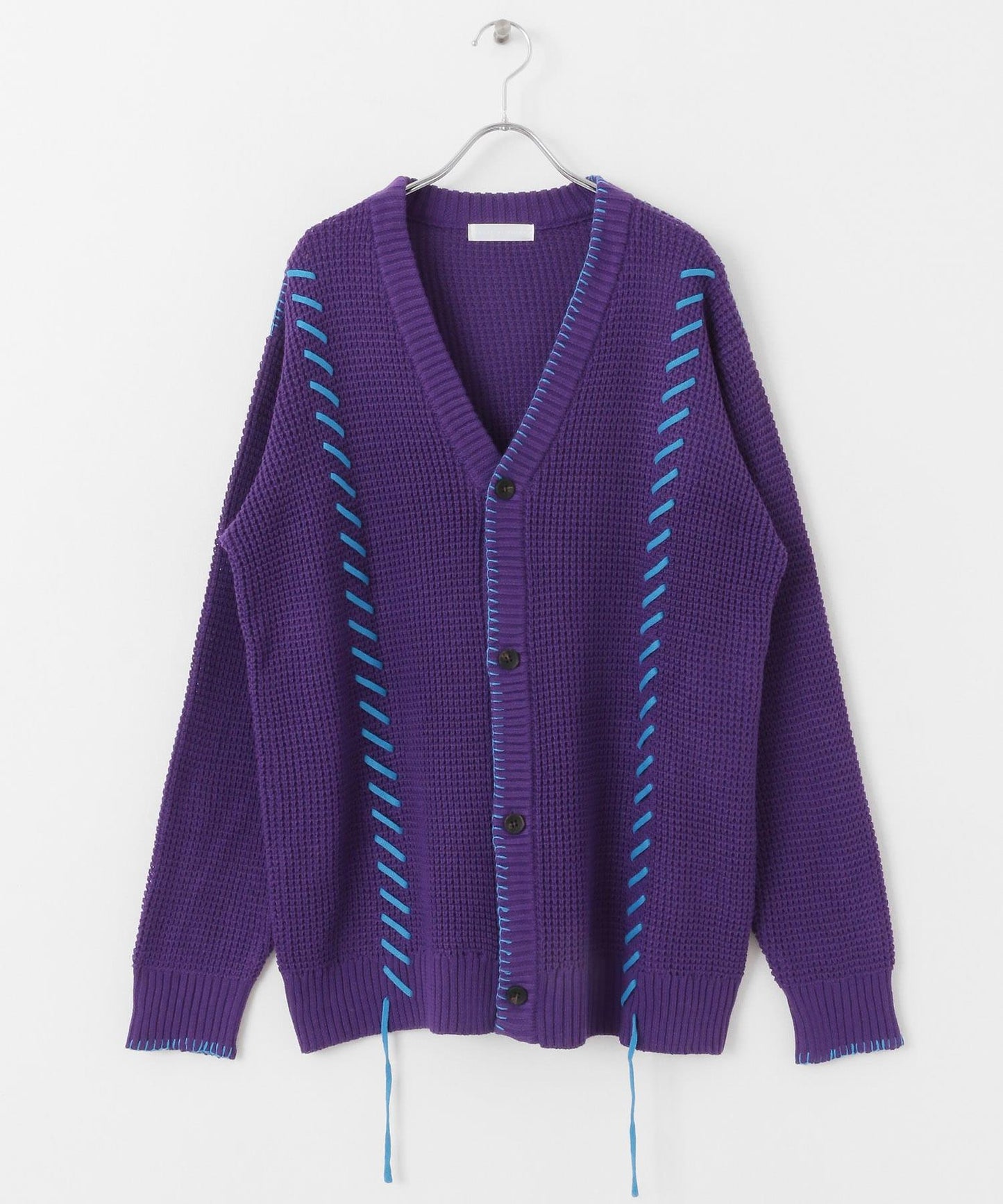 中性款毛毯縫線開衫