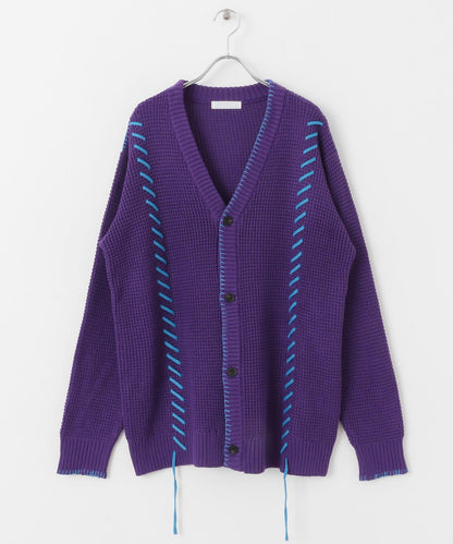 中性款毛毯縫線開衫