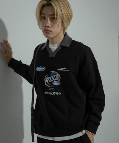 遊戲圖案長袖衛衣