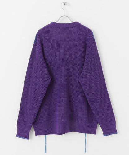 中性款毛毯縫線開衫