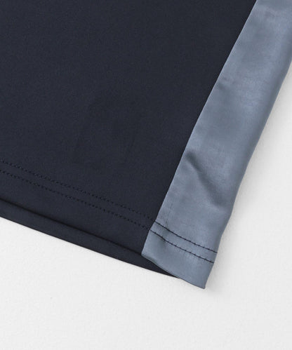 緞面拼接線條半身裙