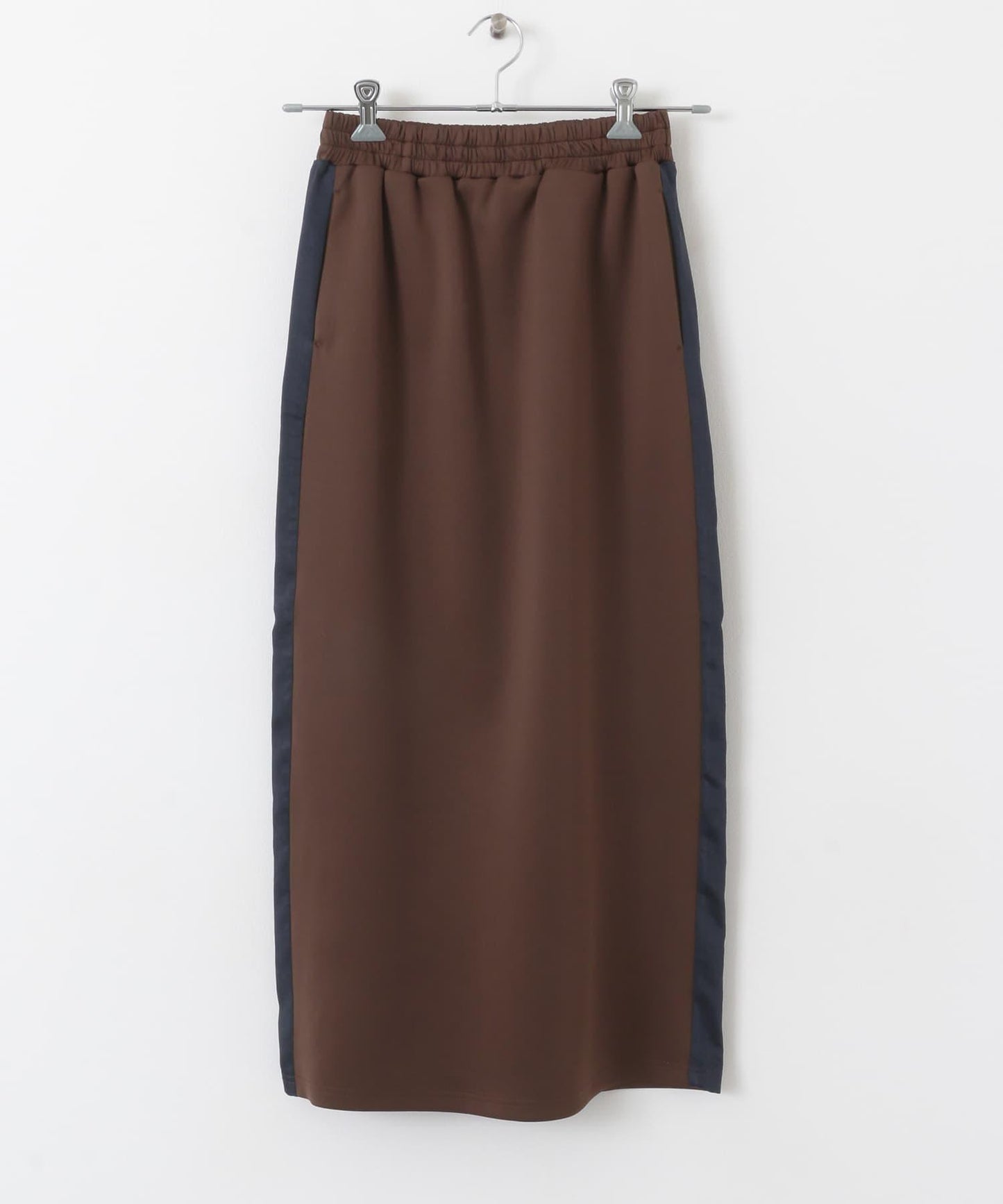 緞面拼接線條半身裙