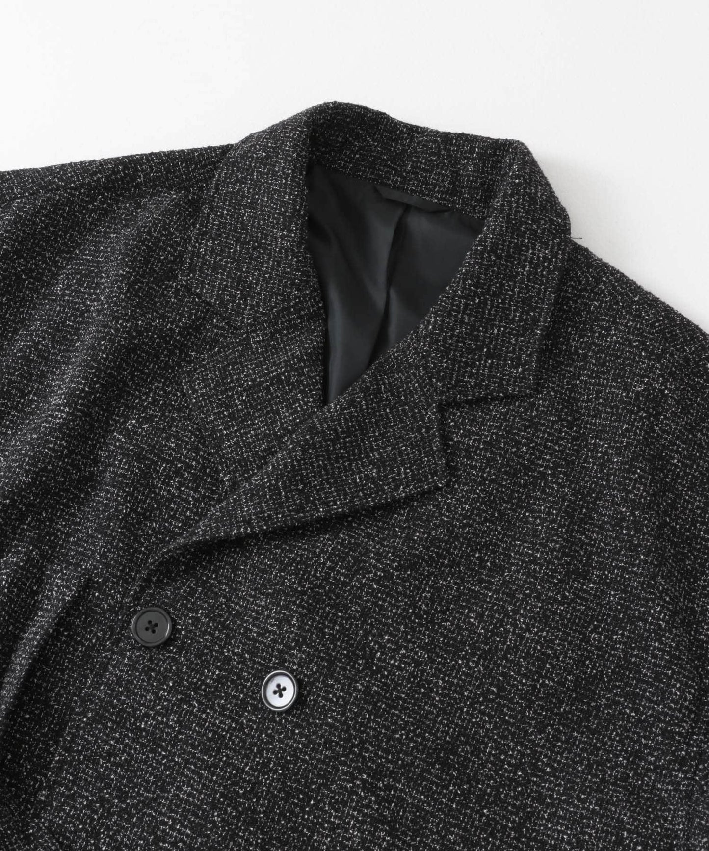 『わたべ×SOP』『套裝可搭配』粗花呢雙排扣短款西裝夾克