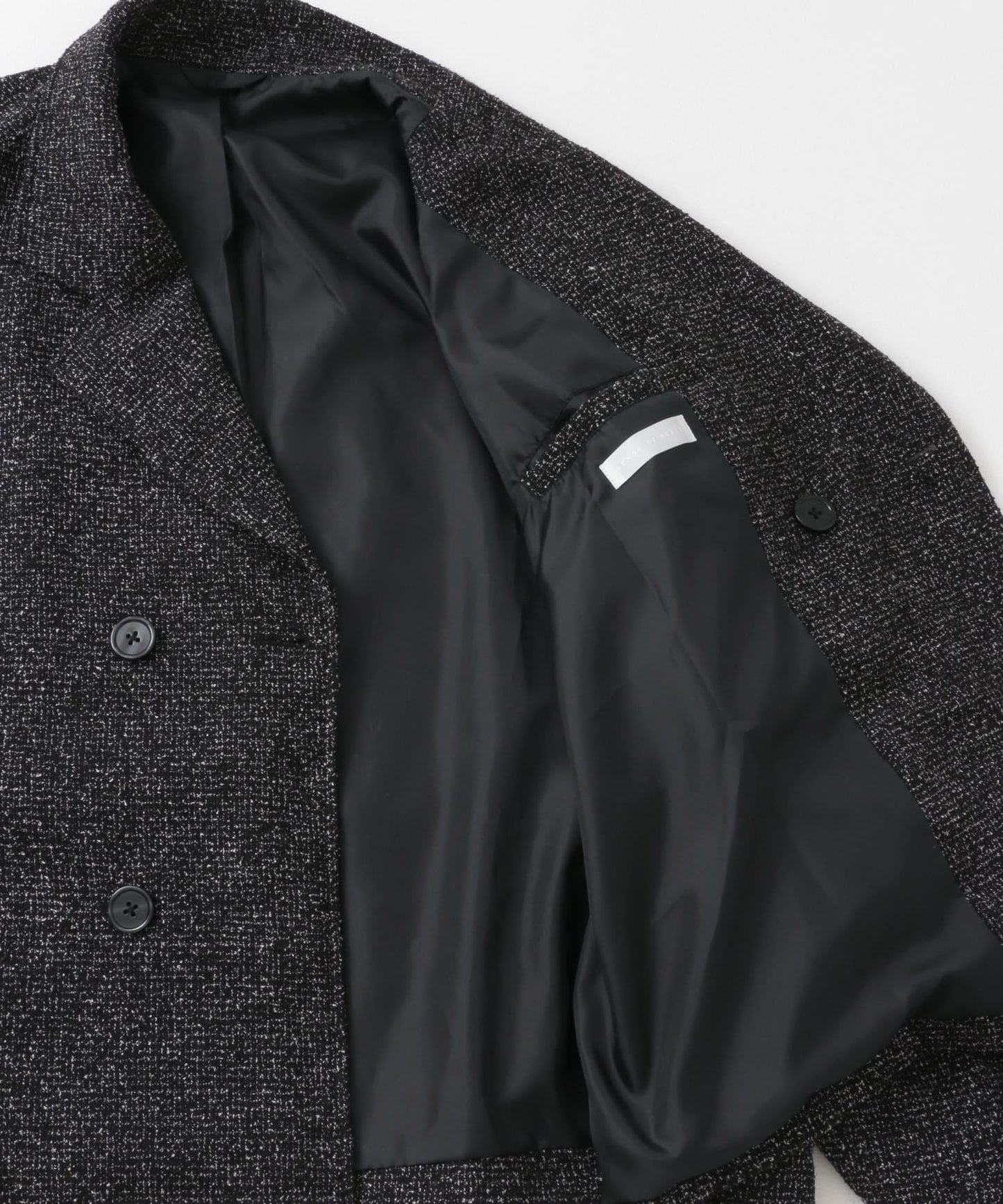 『わたべ×SOP』『套裝可搭配』粗花呢雙排扣短款西裝夾克