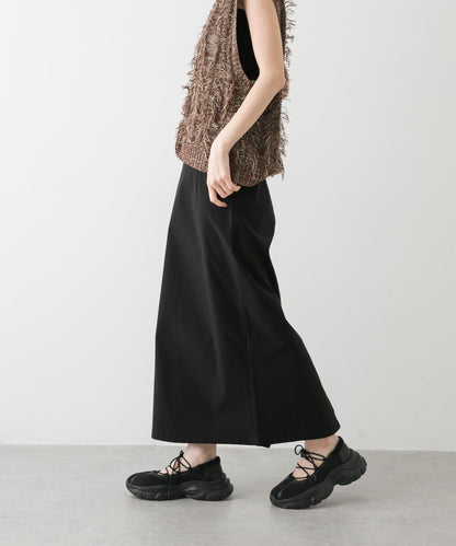 「/部分門店限定尺碼」彈力吊帶高腰裙