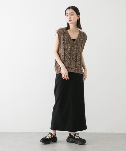 「/部分門店限定尺碼」彈力吊帶高腰裙