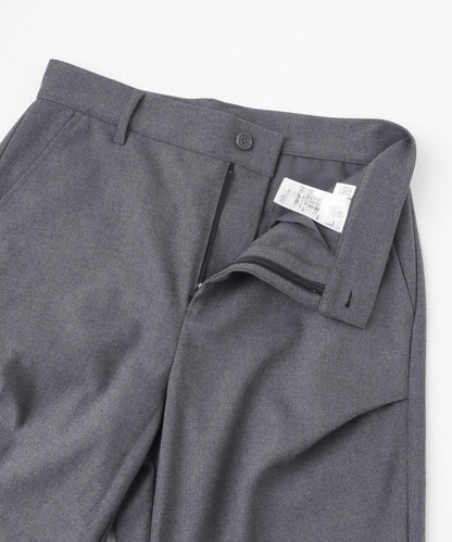 羊毛感隨機褶皺長褲