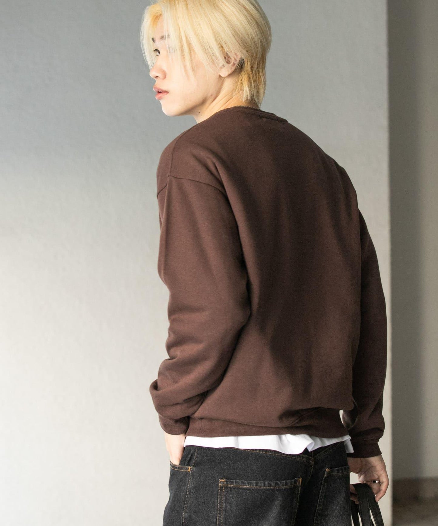 植物圖案圓領衛衣