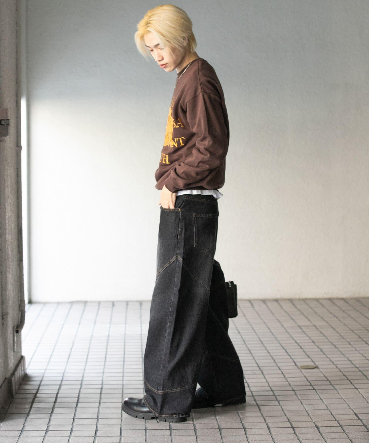 植物圖案圓領衛衣