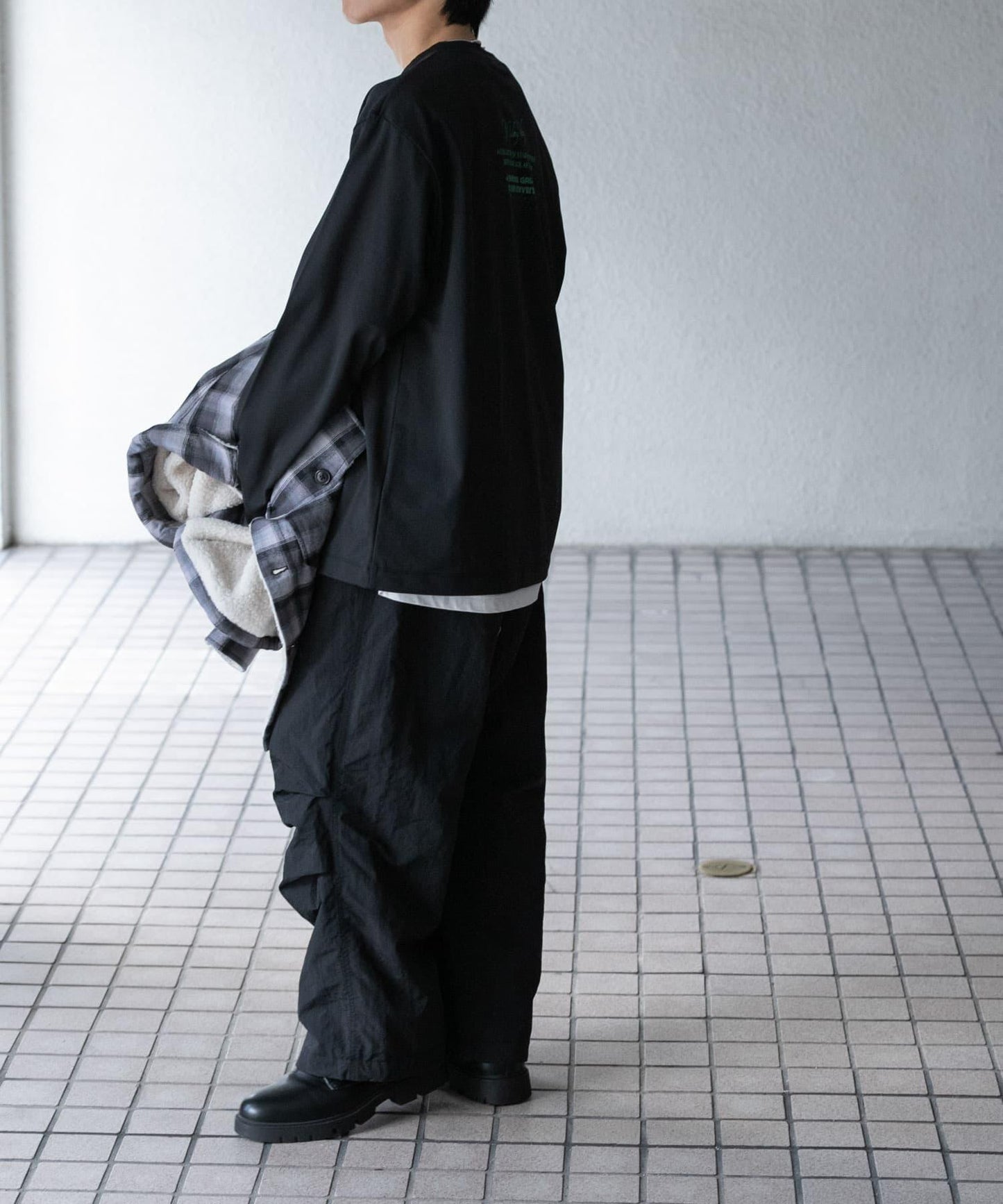 銀河圖案長袖T恤