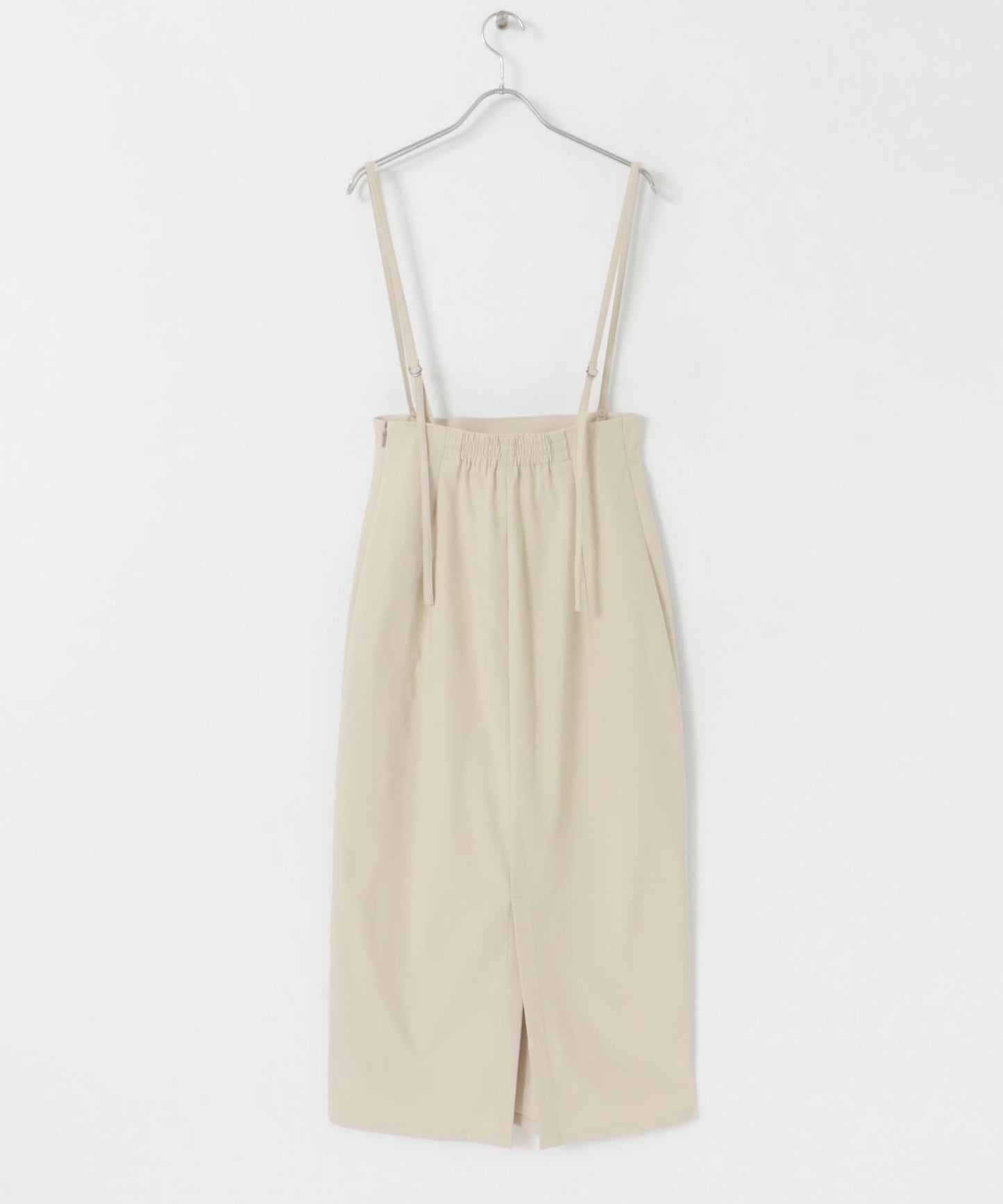 「/部分門店限定尺碼」彈力吊帶高腰裙