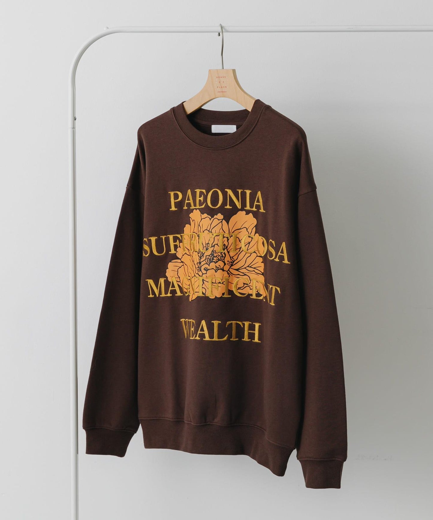 植物圖案圓領衛衣